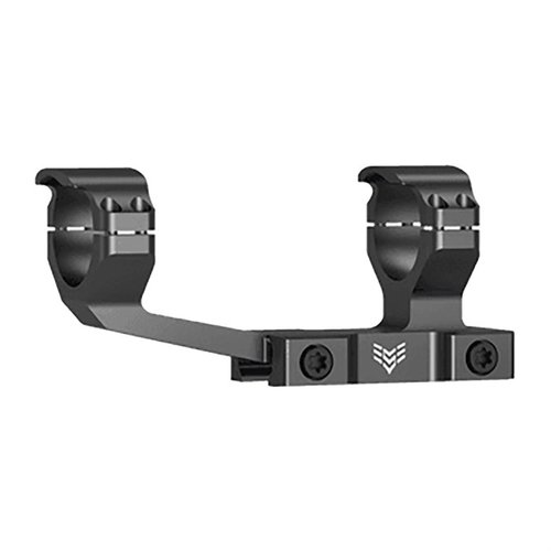 Independence AR Cantilever Mount offers a sturdy 30mm ring mount with forward offset for optimal eye relief, ensuring a secure fit on flat-top Picatinny rails.