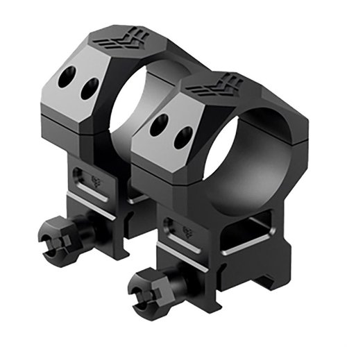 Swampfox Freedom Rings are robust 7075 aluminum, hardcoat oxidized for scratch resistance, ensuring no slipping or shifting—perfect for your AR-15.