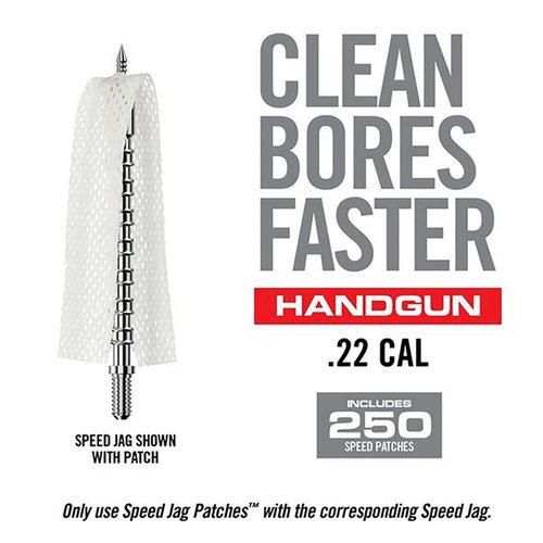 BORE-MAX SPEED JAG PATCHES offer superior absorbency, optimal compression, and a quilt-like texture for effective bore cleaning without fraying or lint.