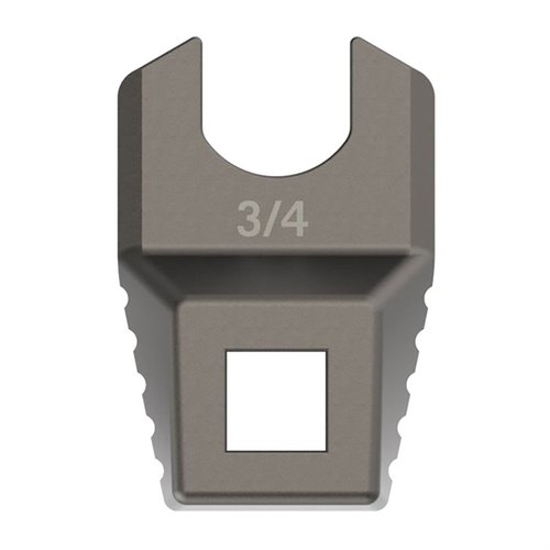 MASTER-FIT MUZZLE DEVICE WRENCH offers precise fitment for ¾” barrel nuts, titanium-coated stainless steel for torque control, and tight tolerances for no-slip grip.
