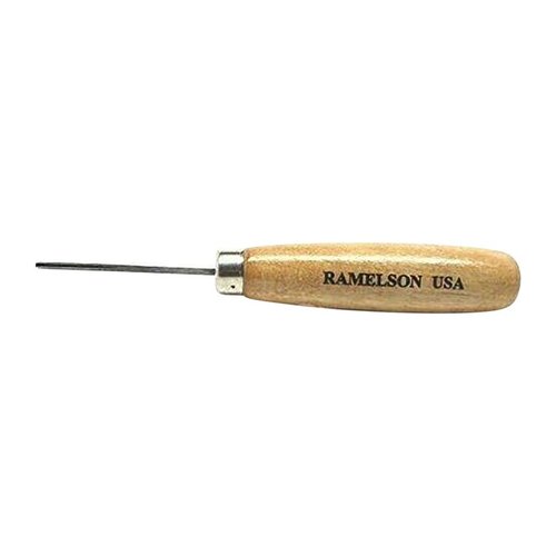 U.J. Ramelson's Veiner Line Restoration Tools feature durable hardwood handles and precision V shapes for perfect line touch-ups on gun stocks, made in the USA.