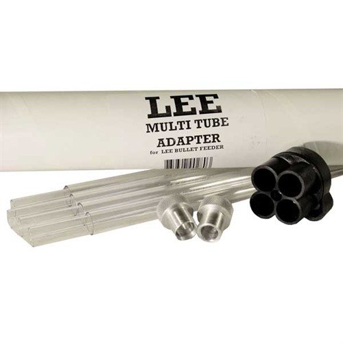 Lee Multi-Tube Feeder offers a four tube magazine, holding up to 100 bullets, ensuring your Bullet Feeder has a constant supply for efficient reloading.