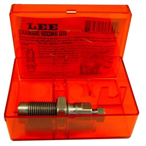 Lee Carbide Full Length Sizing Dies for 38 Special/357 Mag offer no lube required, durability for a lifetime, and precision for straight wall cartridges.