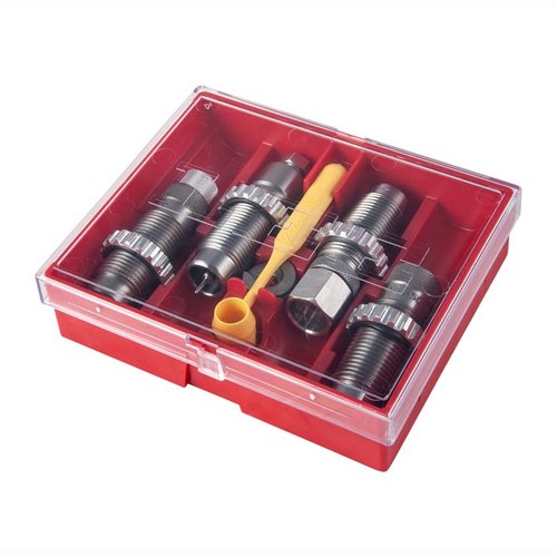 Set includes essential dies for 50 Beowulf: Carbide Full Length Sizing Die, Bullet Seating Die, and more, ensuring precise reloading and easier setup.