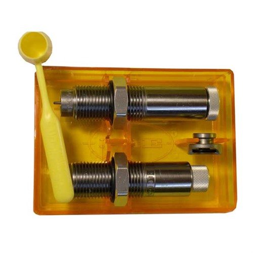 LEE Collet 2-Die Neck Sizer Set ensures maximum accuracy with no lube needed, extending case life and providing a perfect fit for precision reloading.