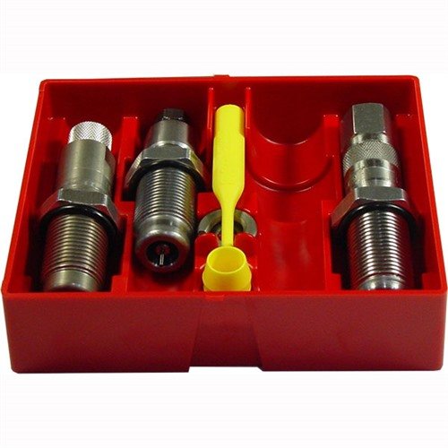 Lee Steel 3-Die Rifle Set offers essential tools for reloading, including Full Length Sizing Die and Bullet Seating Die, perfect for precision in 45-70 Govt.
