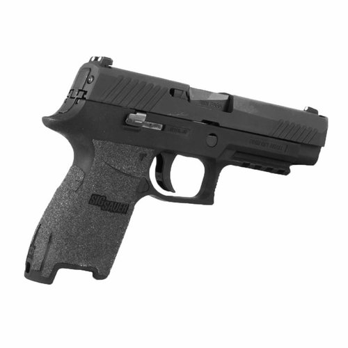 Enhance your SIG Sauer P250/P320 grip with Talon Full Size Grip Tape, featuring full coverage, ambidextrous safety cut, and a choice of textures in black.