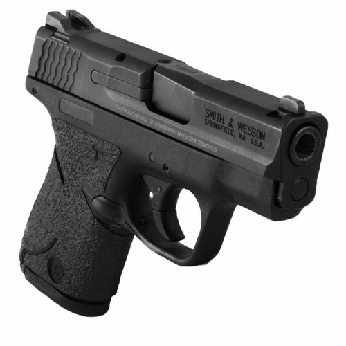 Talon S&W M&P Shield Grip Tape enhances control with a non-permanent, adhesive design, covering all grip areas for both 9mm and .40 models.