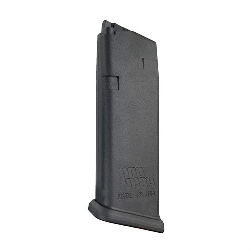 .45ACP magazine for Glock® 21 and 30, featuring a durable DuPont™ Zytel® polymer body, full-length steel insert, and heat-treated spring for reliability.
