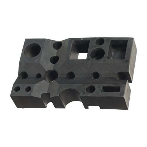 Archangel® Gunsmith Bench Block Black is a versatile tool for gun repair, featuring slots for bolt disassembly and small parts alignment, made from durable polymer.