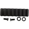 SADLAK INDUSTRIES STEEL LOW-PROFILE FRONT RAIL W/ QD POST BLACK