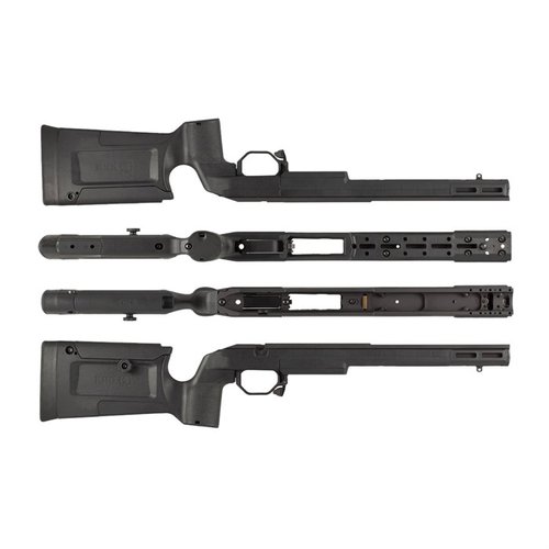 TIKKA T3X Bravo Chassis combines comfort, modularity, and precision with a lightweight design, fitting AICS mags for enhanced shooting performance.