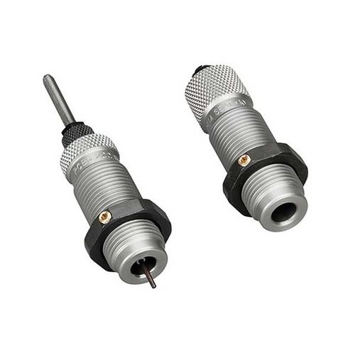 RCBS 7.62x39mm Full Length Die Set ensures precise reloading with a Sizer Die for optimal case dimensions and a Seater Die with a roll crimper for secure bullet seating.