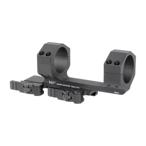 Midwest Industries 35mm QD Scope Mount offers smooth operation, superior clamping, tool-free adjustability, and precision machining for reliable performance.