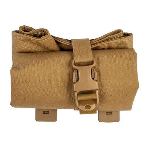 Grey Ghost Gear's Roll Up Dump Pouch offers compact storage, MOLLE/PALS compatibility, and a secure cinch strap closure for easy gear organization on the go.