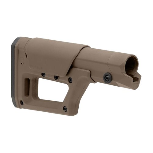 Magpul PRS Lite stock is lightweight, adjustable, and durable, designed for AR-15 and AR .308 rifles, offering comfort and flexibility for precision shooting.