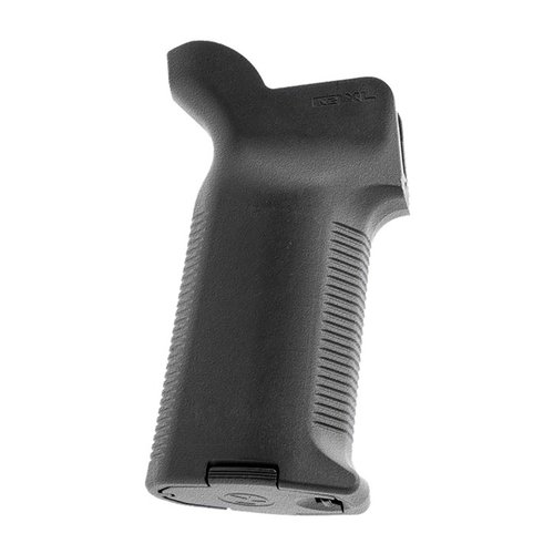 Magpul K2-XL Grip offers a larger, ergonomic design for better control, enhanced traction, and includes an oil bottle cap, perfect for accurate shooting.