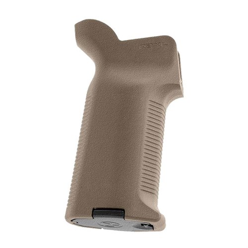 Magpul K2-XL Grip offers a larger, ergonomic design for better control, comfort, and accuracy, with enhanced traction and an oil bottle for maintenance.