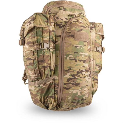 Eberlestock Halftrack Pack offers 2,150 cubic inches of storage, 6 liters of water capacity, and MOLLE webbing, ensuring comfort and organization for all your gear.