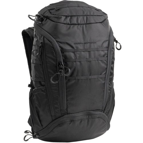 Eberlestock Little Trick Pack offers flexible storage for firearms and gear, featuring a zip-away cover, rare-earth magnets, and MOLLE-10 webbing for organization.