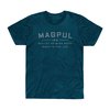 Magpul's GO BANG T-SHIRT offers a comfortable athletic fit, durable double-needle stitching, and a classic design, perfect for firearm enthusiasts.