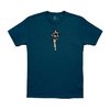 Stylish Magpul Hula Girl CVC T-Shirt in Blue Stone Heather features a comfortable athletic fit, durable double-needle stitching, and a tag-less interior for all-day wear.