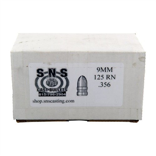 SNS 9MM CALIBER CAST PISTOL BULLETS offer 125GR RN lead with 92% lead alloy, ensuring high accuracy and consistency at economical prices, perfect for shooters.