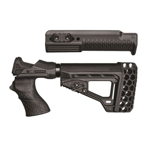 Blackhawk Knoxx SpecOps Gen III Stock for Remington 870 reduces recoil by up to 80%, features adjustable L.O.P., ergonomic grip, and easy installation.