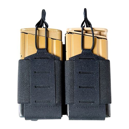 Blackhawk Foundation Series 7.62 Magazine Pouch offers a secure fit for SR25/AR10 mags, adjustable shock cord, MOLLE compatibility, and durable 1000D/500D material.