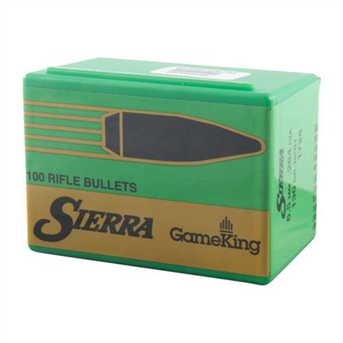 Sierra GameKing 6.5mm 130gr Hollow Point Boat Tail bullets offer superior long-range performance, reduced drag, higher velocity, and flatter trajectories for successful hunting.