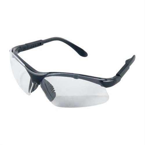 REVELATION and ORIGIN shooting glasses offer lightweight, comfortable, UV-blocking protection with impact-resistant lenses, adjustable temples, and anti-fog features.