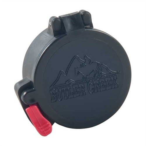 FLIP OPEN EYEPIECE LENS COVERS by BUTLER CREEK protect your scope lenses from debris, are weatherproof, and easily flip open with a finger for quick access.