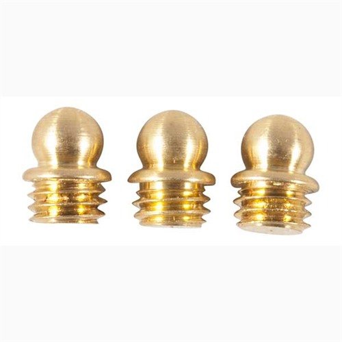 SIGHT BEADS by BRADLEY GUNSIGHT offer enhanced strength and positive indexing with solid brass construction, available in gold or silver, perfect for precise shooting.