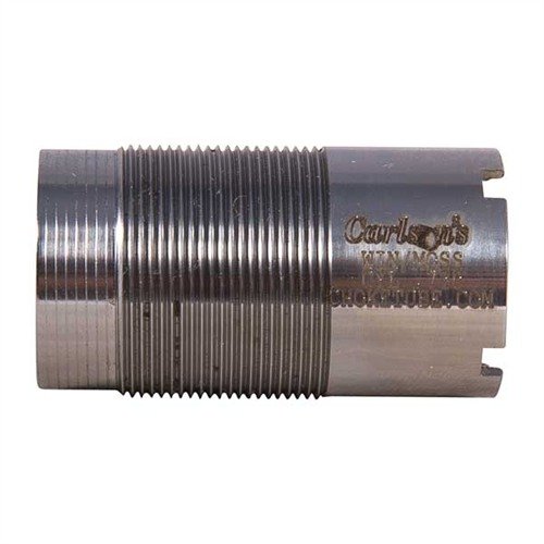 Upgrade your shotgun with Carlson's 12GA Win-Choke Choke Tubes, crafted from non-rusting stainless steel for durability and compatibility with various shot types.