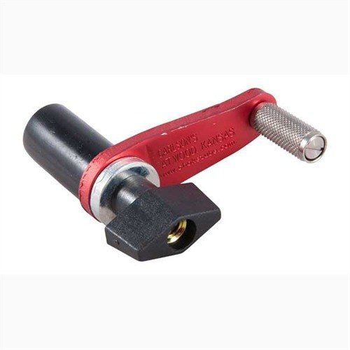 Carlsons Sporting Clays Speed Wrench offers quick choke tube changes with its crank handle and large knob for easy grip, featuring a durable aluminum shaft.