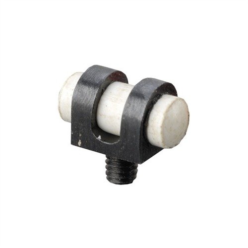 Carlsons High Visibility Front Sight Beads offer easy visibility with white for cloudy days and fluorescent red for bright sunlight, ensuring accuracy in all conditions.
