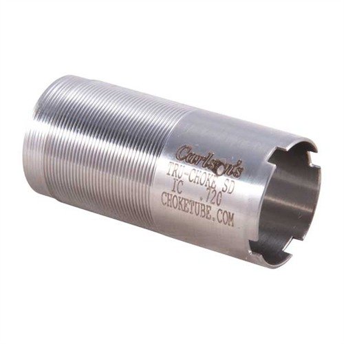 Carlsons 12GA Tru-Choke Thinwall Choke Tubes are made of non-rusting stainless steel, compatible with various shotguns, ideal for 2¾
