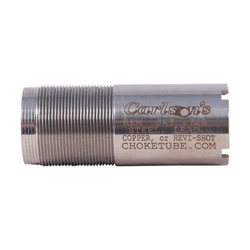 Carlsons 12GA REM-CHOKE tubes are made of non-rusting stainless steel, compatible with magnum and steel shot, ensuring reliability and performance for your shotgun.