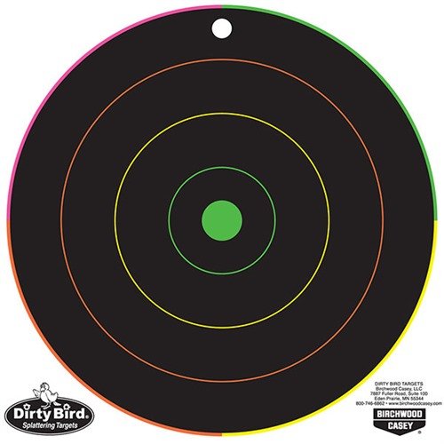 DIRTY BIRD TARGETS feature multi-color splatter for easy impact visibility, with 20 weather-proof 8