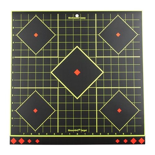 SHOOT-N-C® TARGETS make hits visible instantly with bright halos, feature peel-n-stick backing, and come in various designs for optimal shooting performance.