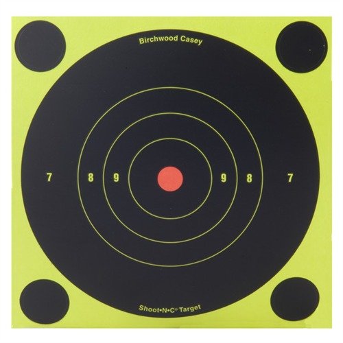 SHOOT-N-C® TARGETS make hits visible with fluorescent halos, feature self-adhesive backing, and include various target sizes for precise shooting.