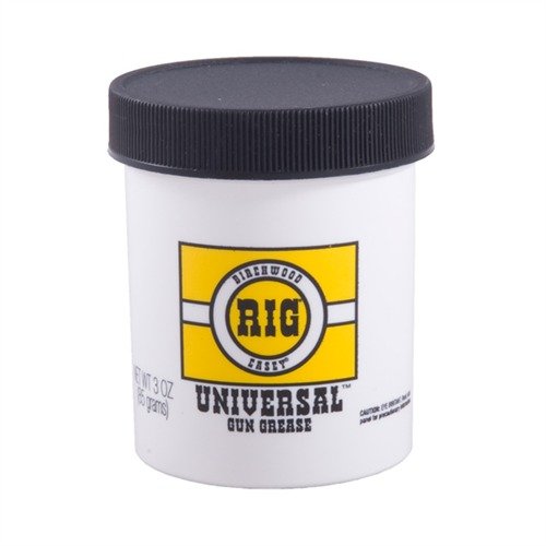 RIG® UNIVERSAL GUN GREASE offers clean, easy application and superior rust prevention for your firearms, ensuring long-term protection against corrosion.