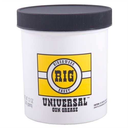 RIG® UNIVERSAL GUN GREASE offers easy application and long-lasting rust protection for all firearms, ensuring they stay in top condition during storage.