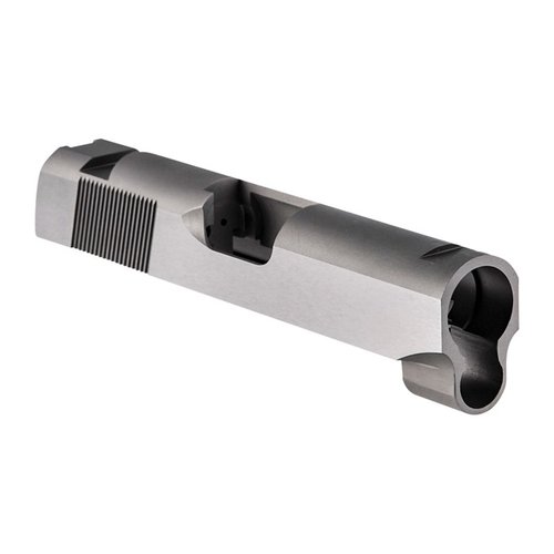 Caspian 1911 slides offer superb strength, precise tolerances, and non-glare finishes, ensuring reliability and performance for your combat pistol.