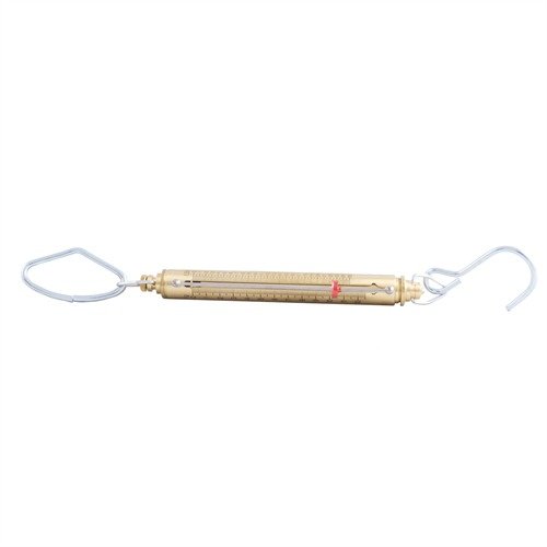 Recording Trigger Pull Gauge offers accurate readings up to 25 lbs, with a solid brass build, zero adjustment, and extra long hook for easy use.