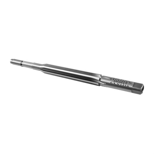 CLYMER Live Pilot Finish Reamers offer durability with M42 Cobalt HSS, smooth cutting, interchangeable bushings, and precision to SAAMI specs for perfect chambering.