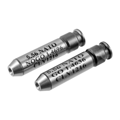 CLYMER Go & No-Go Headspace Gauge Sets ensure precise chamber measurements, include both gauges for thorough evaluation, and come in a durable carrying case.