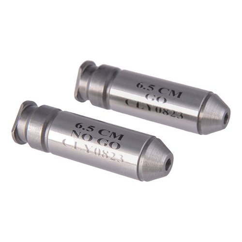 CLYMER Go & No-Go Headspace Gauge Sets ensure precise chamber measurements for safety and reliability, featuring durable steel gauges in a protective case.
