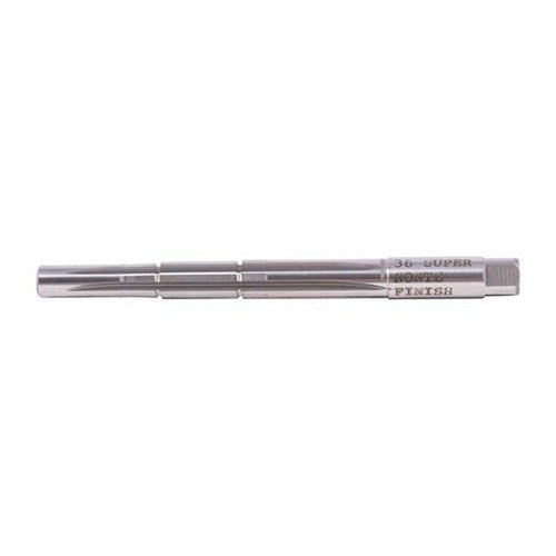 Precision Clymer reamers in M-7 High-Speed Steel ensure accurate chambers for rimmed cartridges, offering durability and lifetime service for professional gunsmiths.