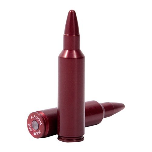 AMMO SNAP CAP DUMMY ROUNDS 300 WSM from A-ZOOM feature a durable aluminum body for repeated use, enhancing your loading, unloading, and dry firing practice.